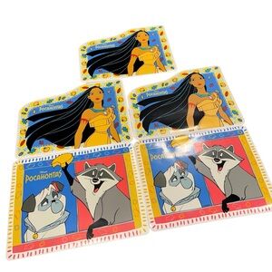 Vintage Disney Pocahontas placemats bundle X5 Meeko Percy 90s